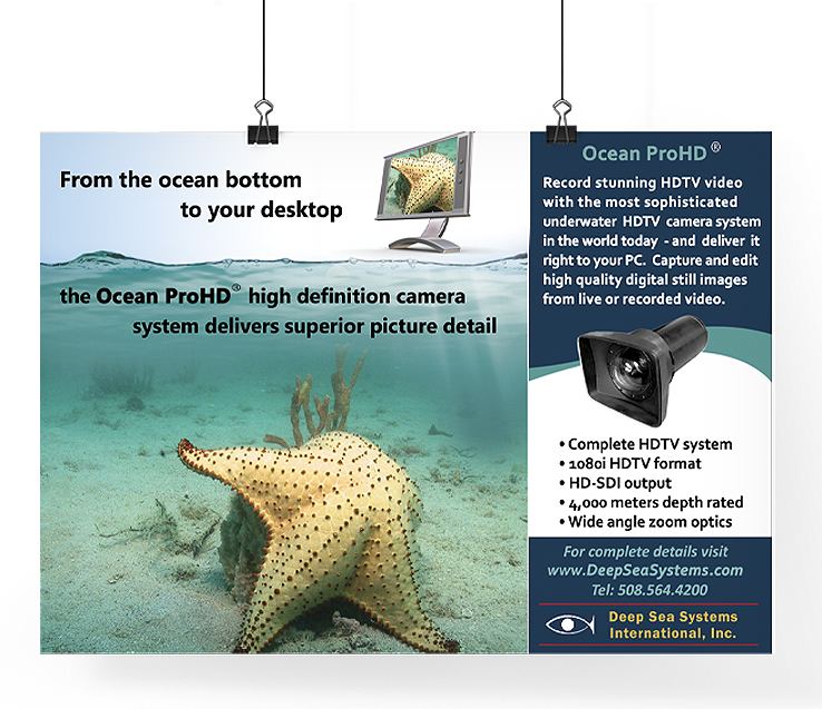 Magazine Ad Design - for ocean technology company