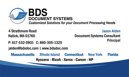 business card design for boston BDS
