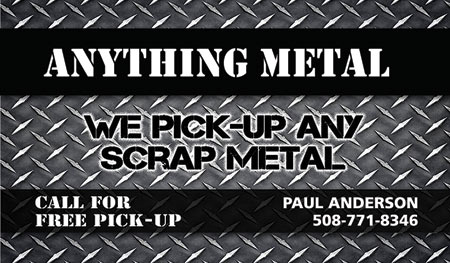 business card design for scrap metal company
