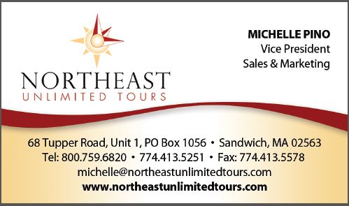 business card design for tour company