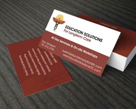 business card design for consulting company