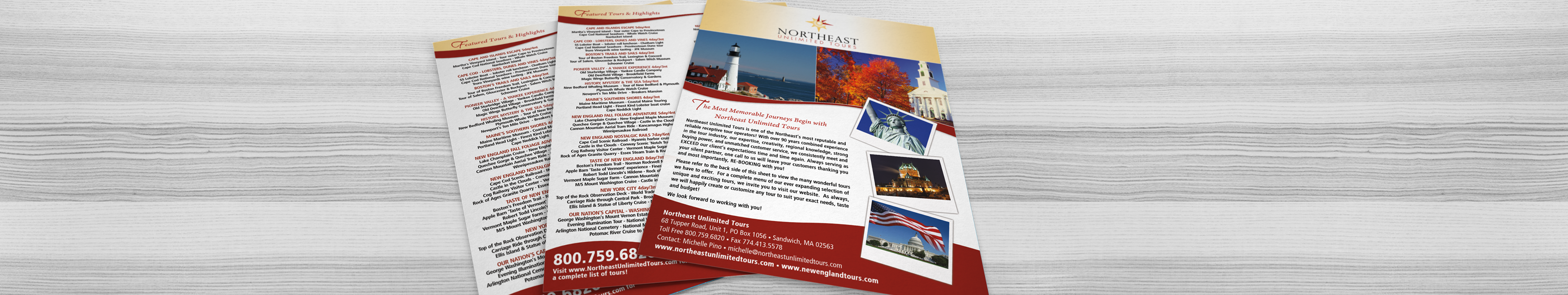 Flyer and Sell Sheet Design on Cape Cod and Massachusetts