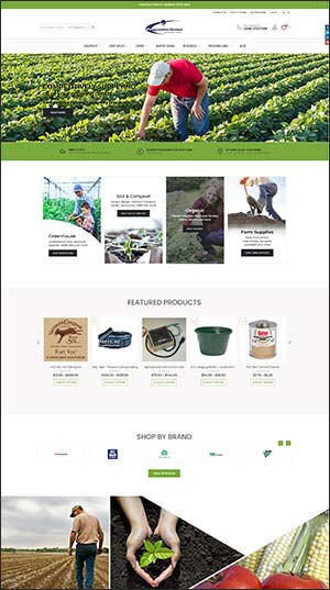 large thumbnail of ecommerce agriculture supply website