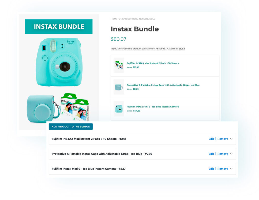 the product bundle feature example