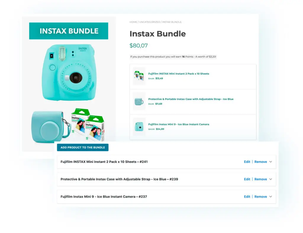 product bundle example for ecommerce websites